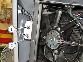 Annotated workshop photograph from the Ferrari F430 front bumper document